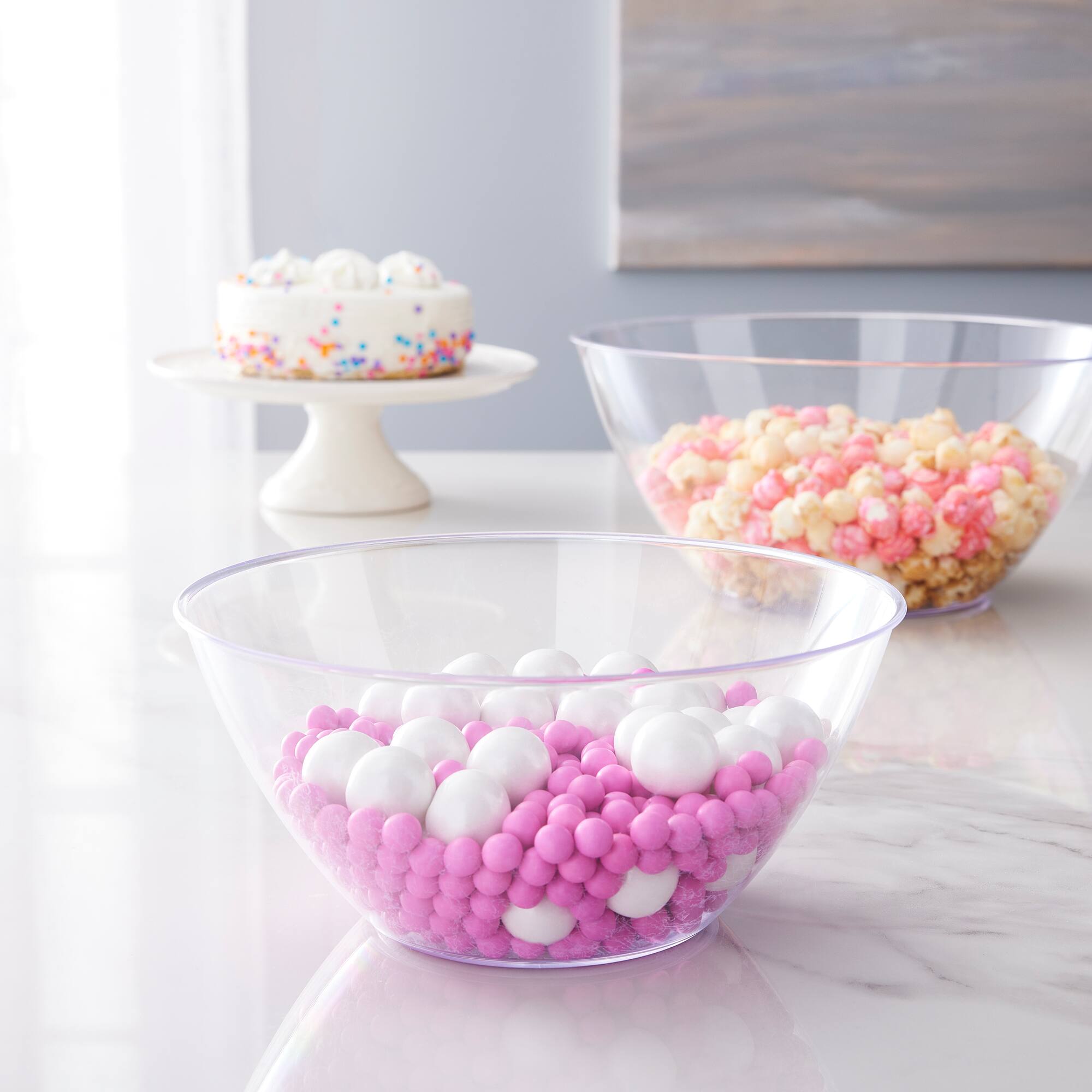 2qt. Clear Plastic Serving Bowl by Celebrate It™
